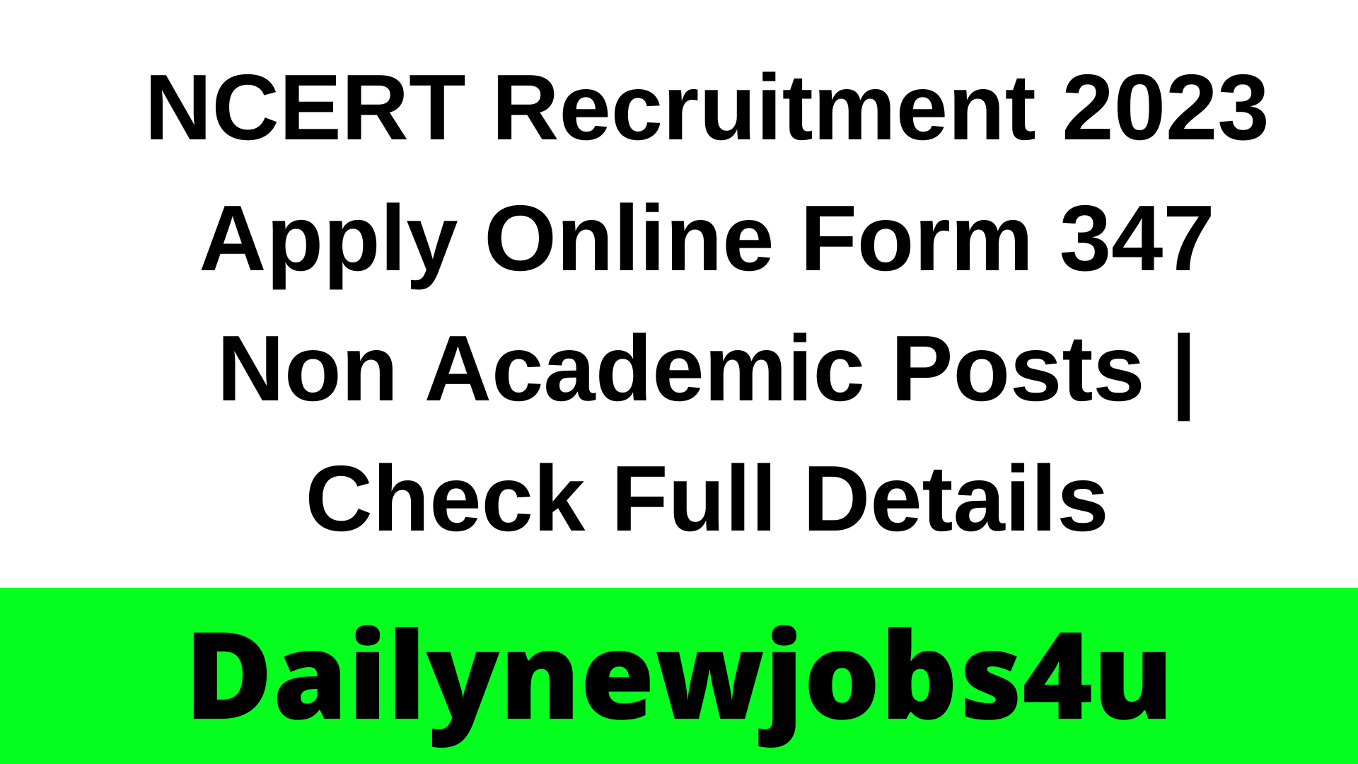 Ncert Recruitment Apply Online Form Non Academic Posts Check