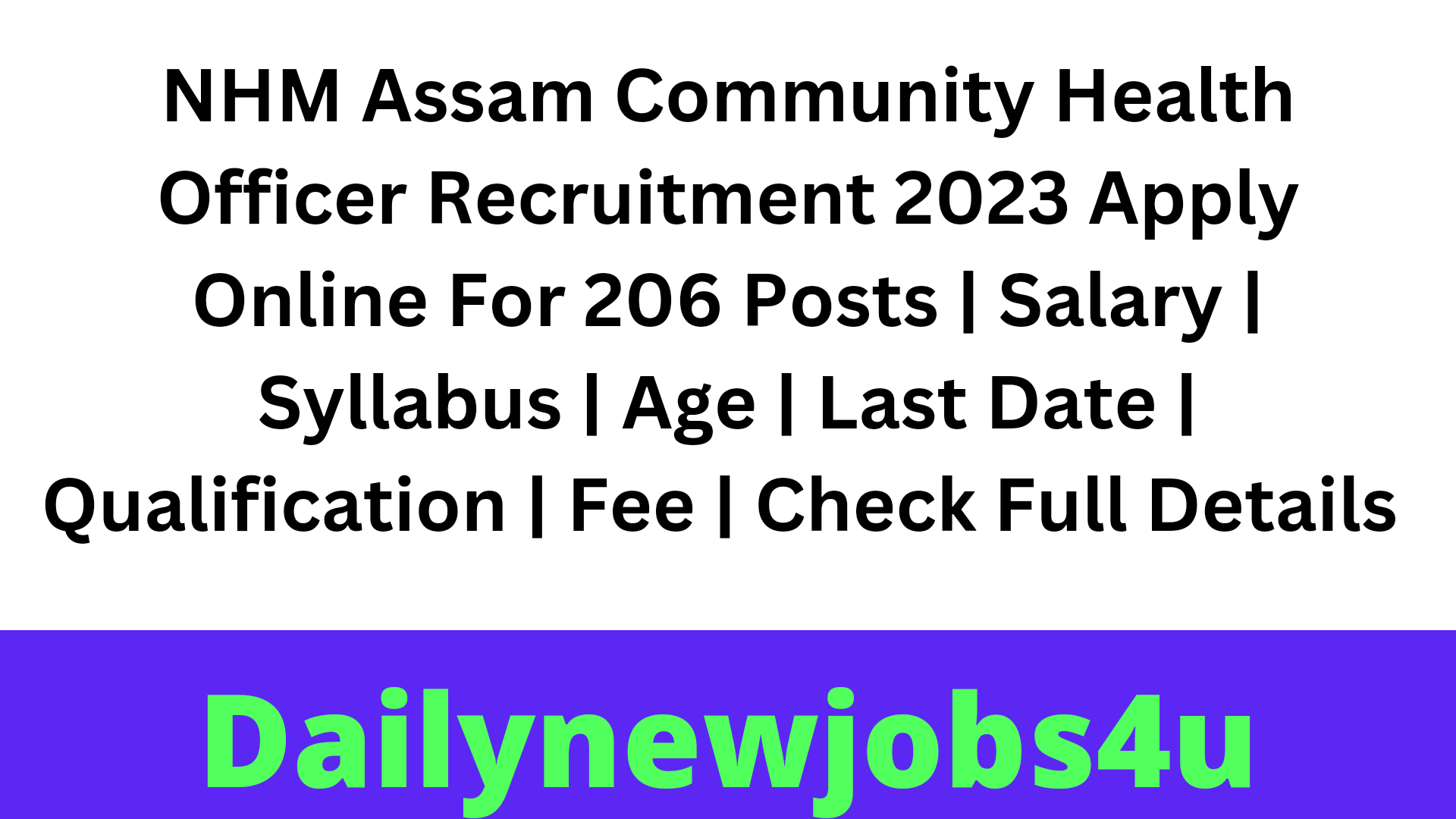 nhm-assam-community-health-officer-recruitment-2023-apply-online